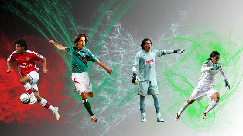soccer player collage
