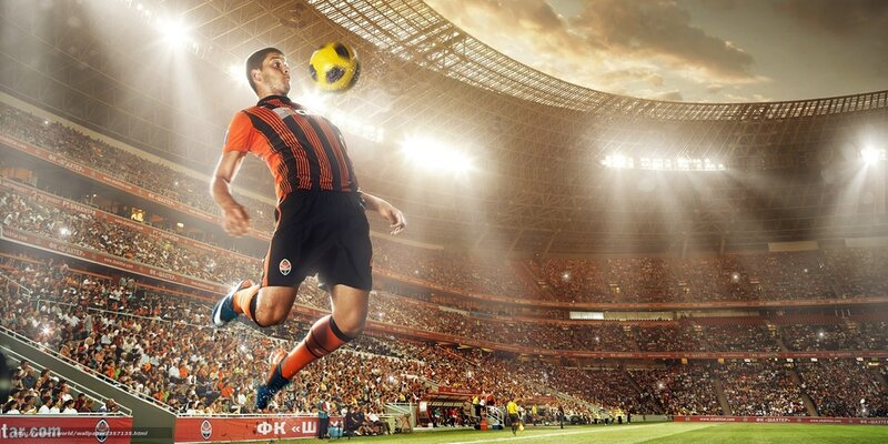 Soccer Player Heading Ball