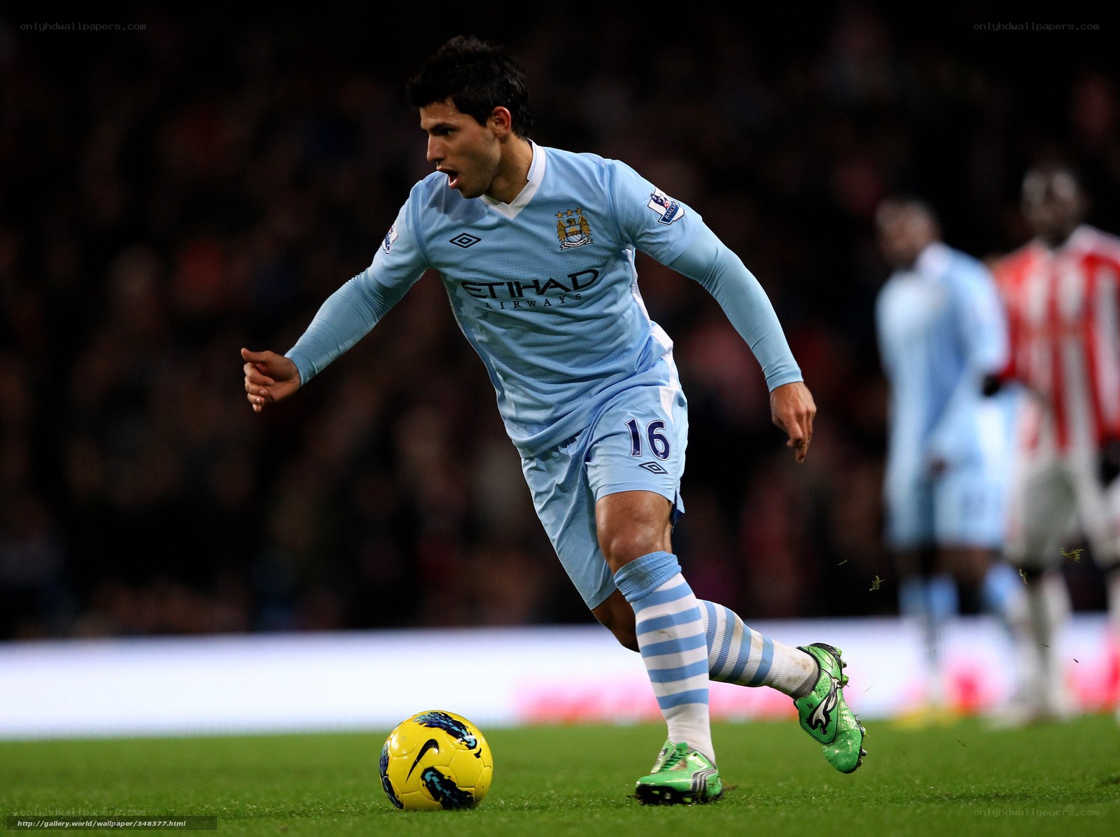 Soccer player in action