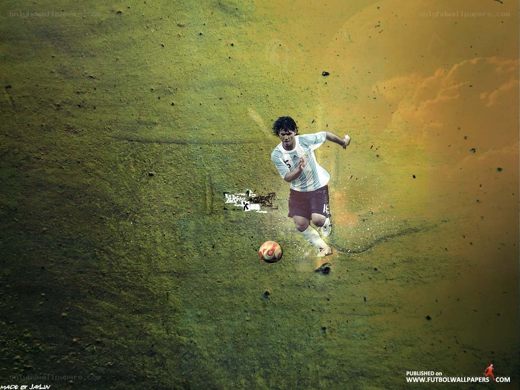Soccer player in action