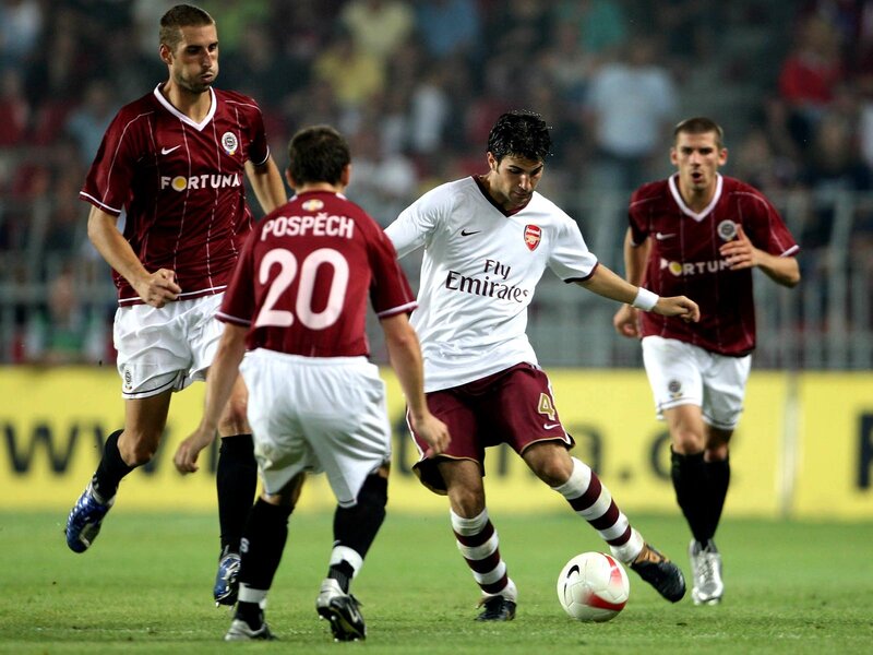 Soccer player in action