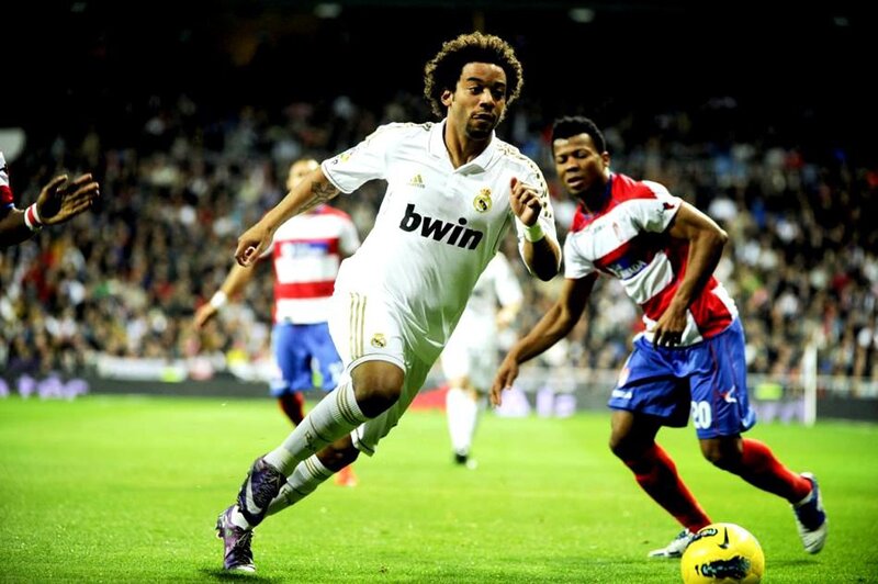 Soccer player in action