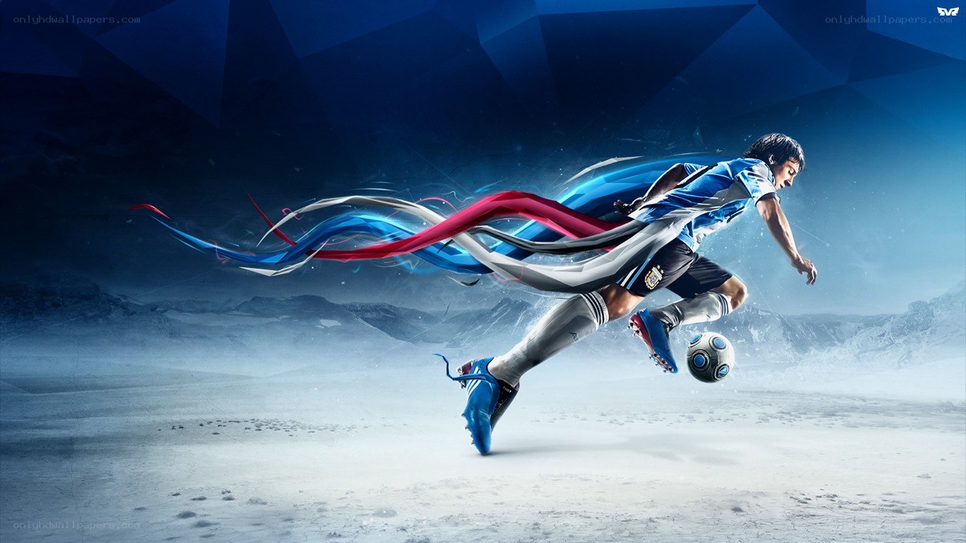 Soccer player in action