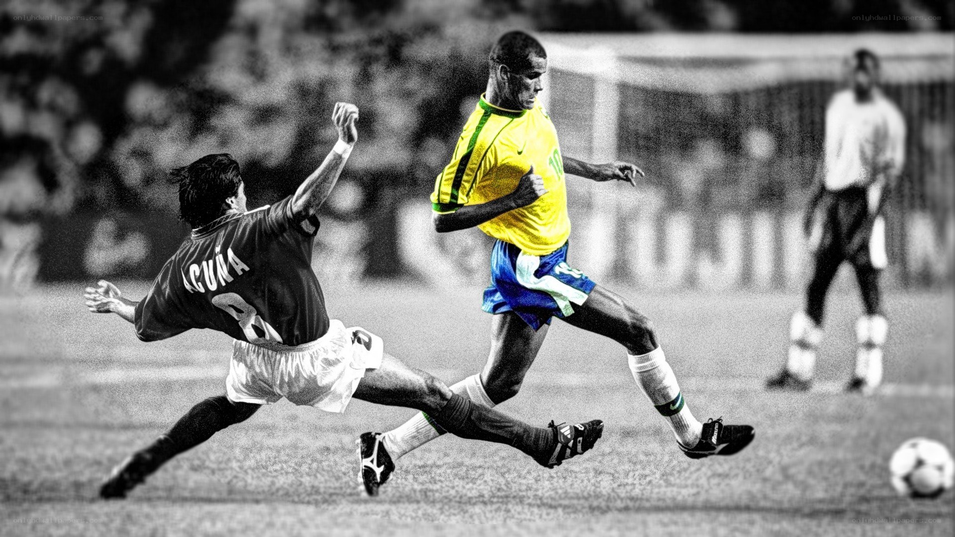 Soccer player in action