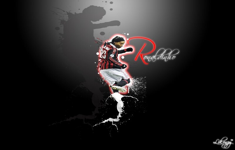Soccer Player in Action — Black, Dramatic, Digital Art