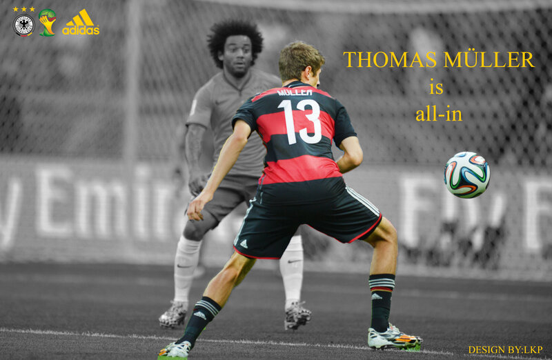 Soccer Player in Action — Black