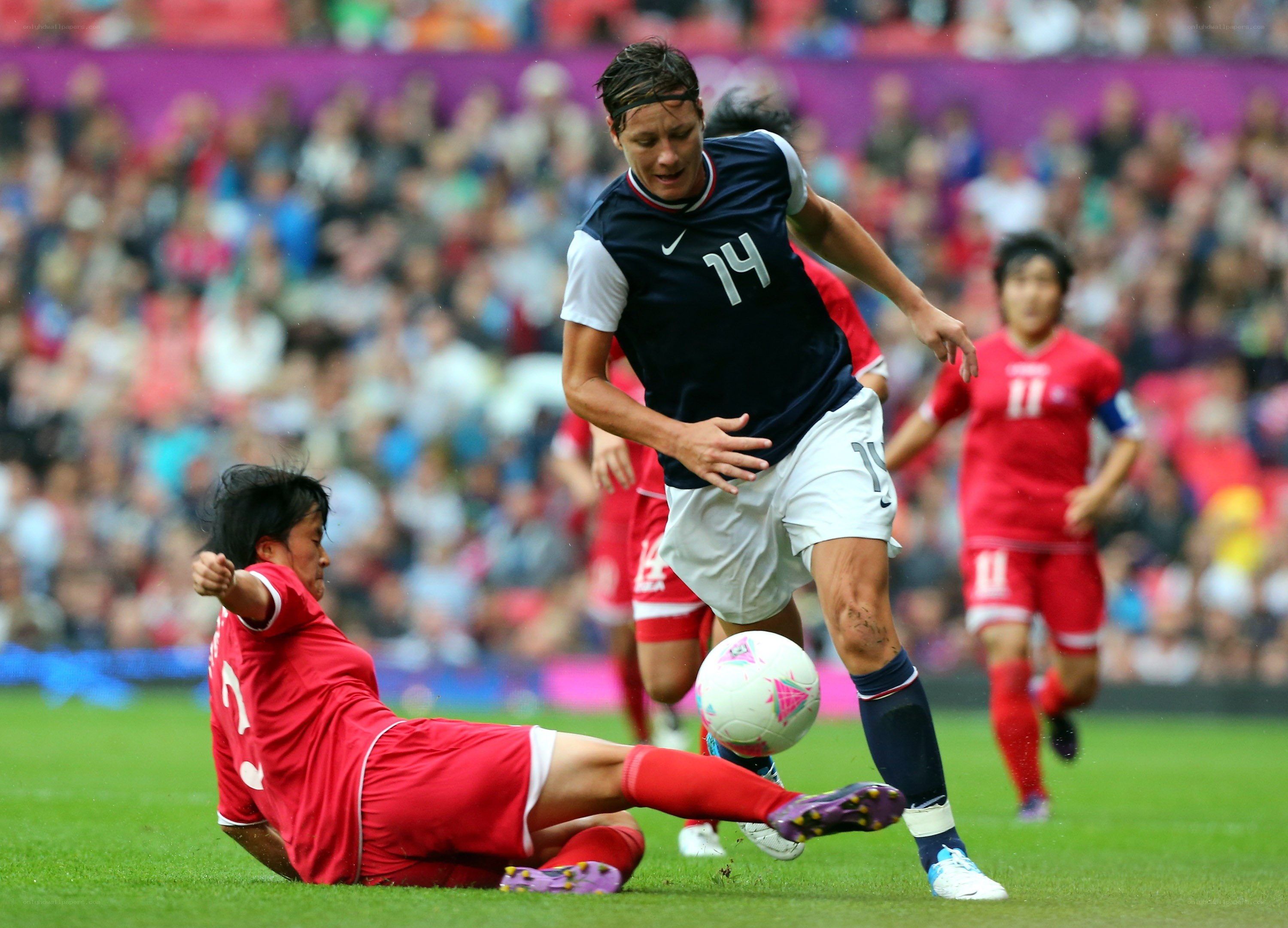 Soccer player in action on field