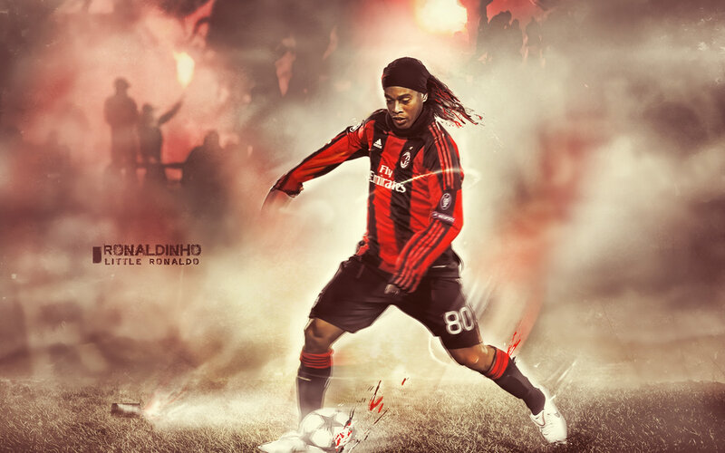 Soccer Player in Action — Red, Dramatic