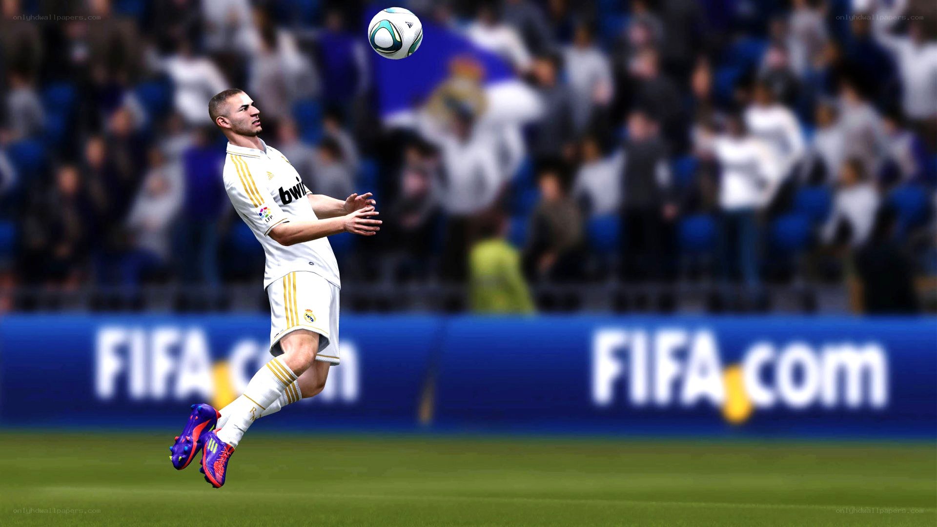 soccer player in mid-air