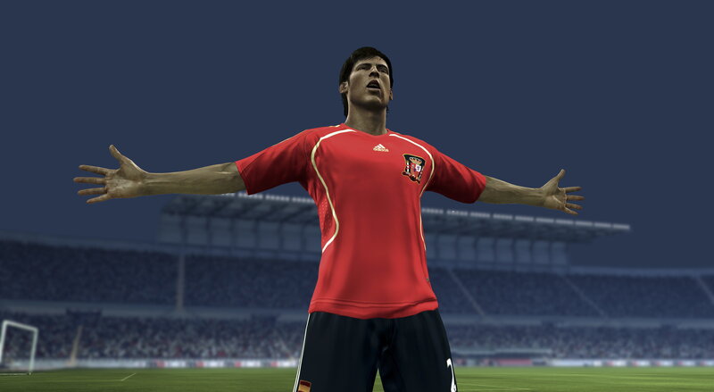 Soccer Player in Red Jersey — Dramatic, Night