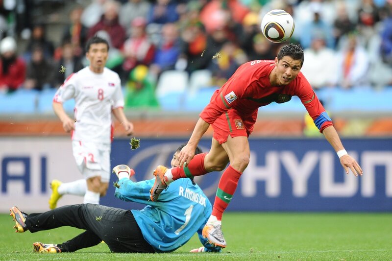 Soccer Player in Red