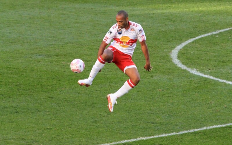 Soccer Player Kicking Ball — Green, Active, Afternoon