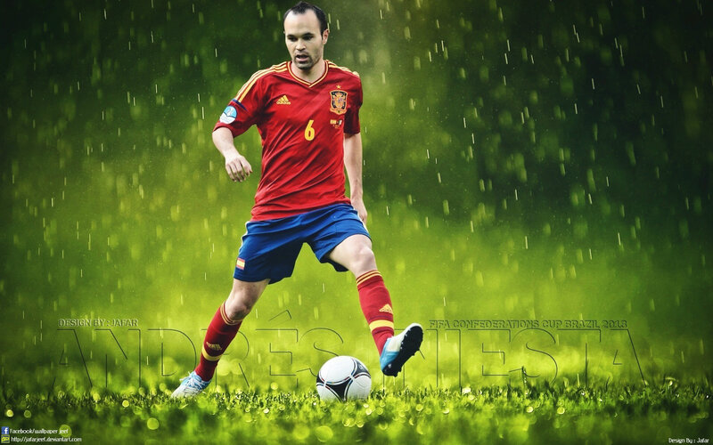 Soccer Player Kicking Ball — Green, Dramatic, Digital Art, Rain