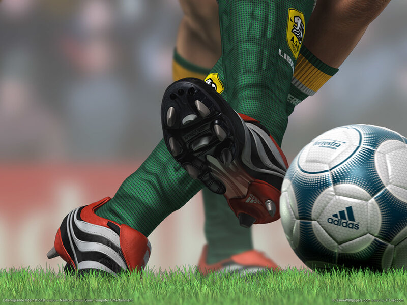 Soccer Player Kicking Ball — Green, Dynamic, 3d Render, Football