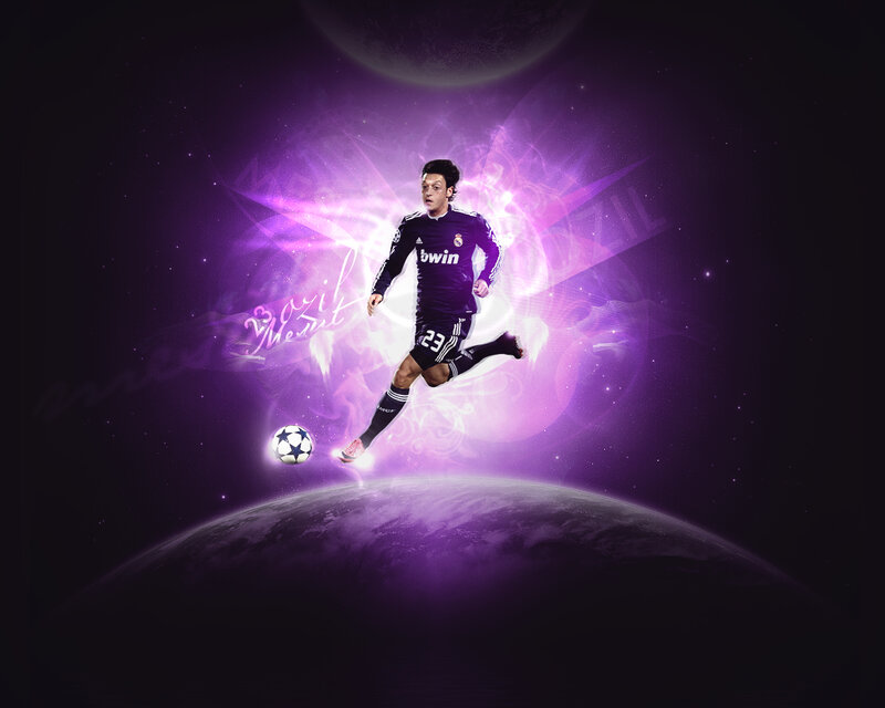 Soccer Player Kicking Ball — Purple, Dramatic