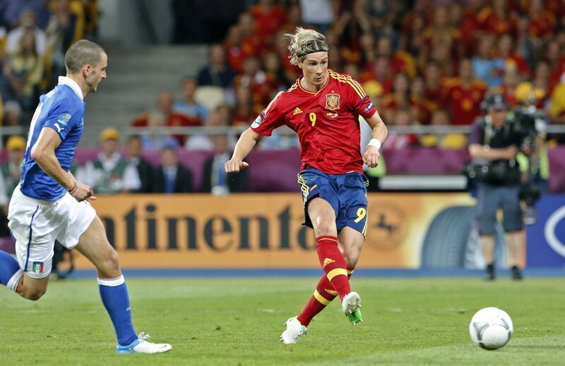 Soccer Player Kicking Ball — Red, Intense