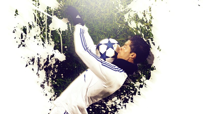 Soccer Player Kissing Ball