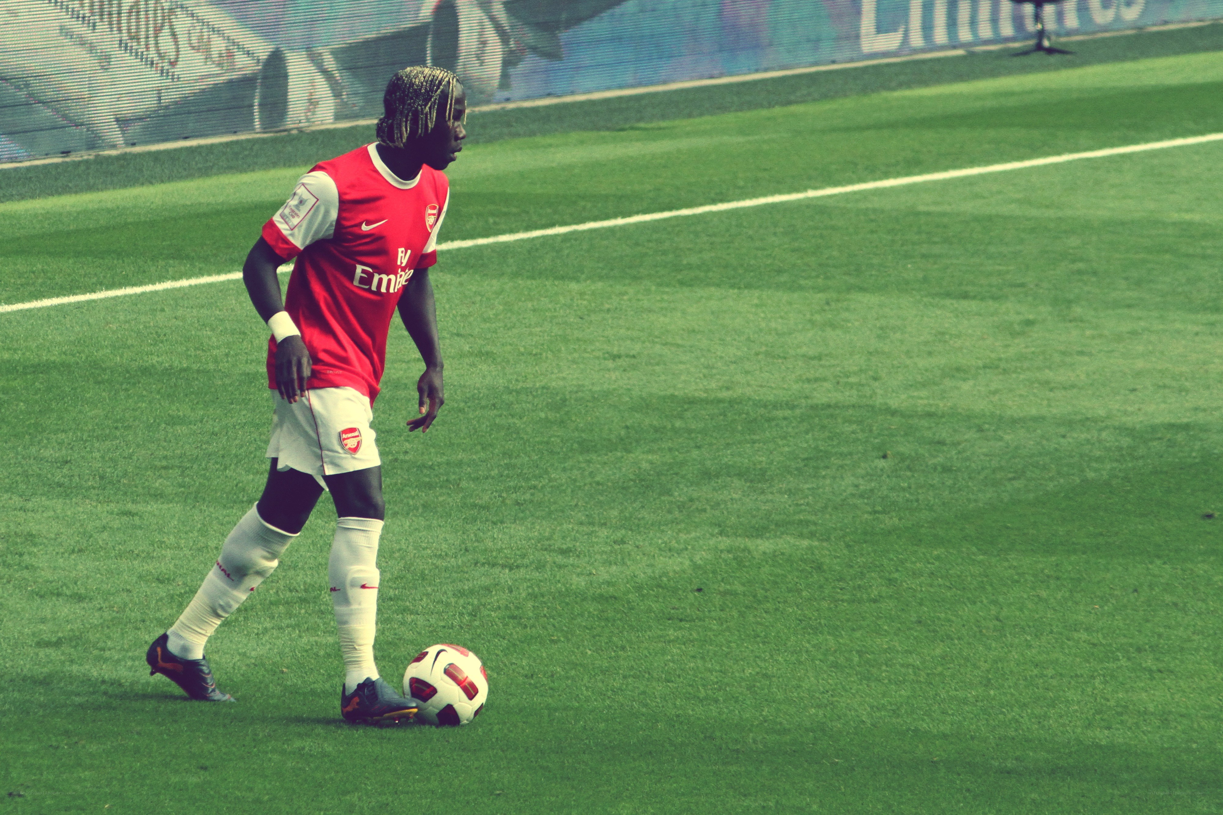 Soccer player on field
