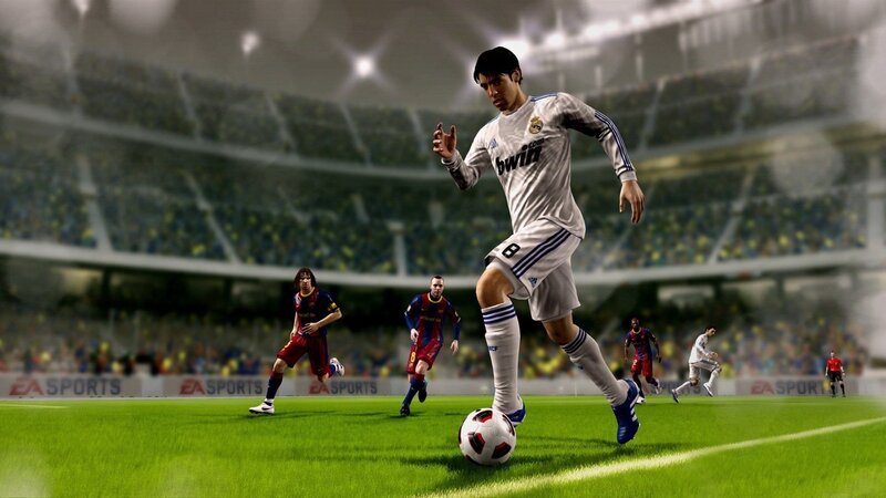 Soccer Player on Field — Green, Dynamic, Night