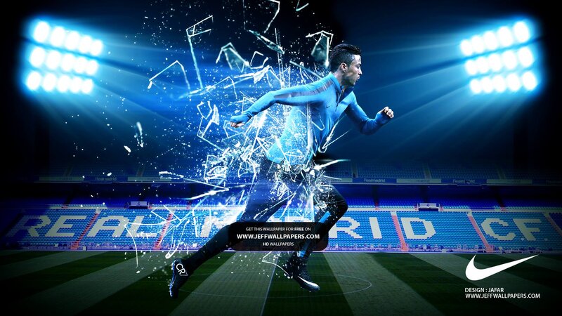 Soccer Player Running — Blue
