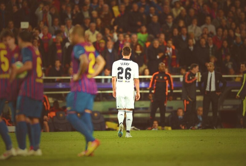 Soccer player walking on field