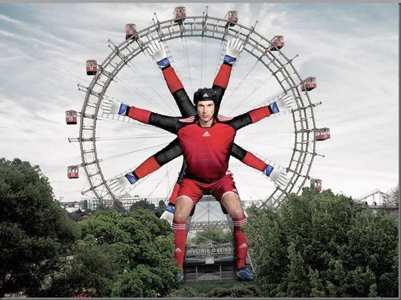 Soccer Player with Multiple Arms
