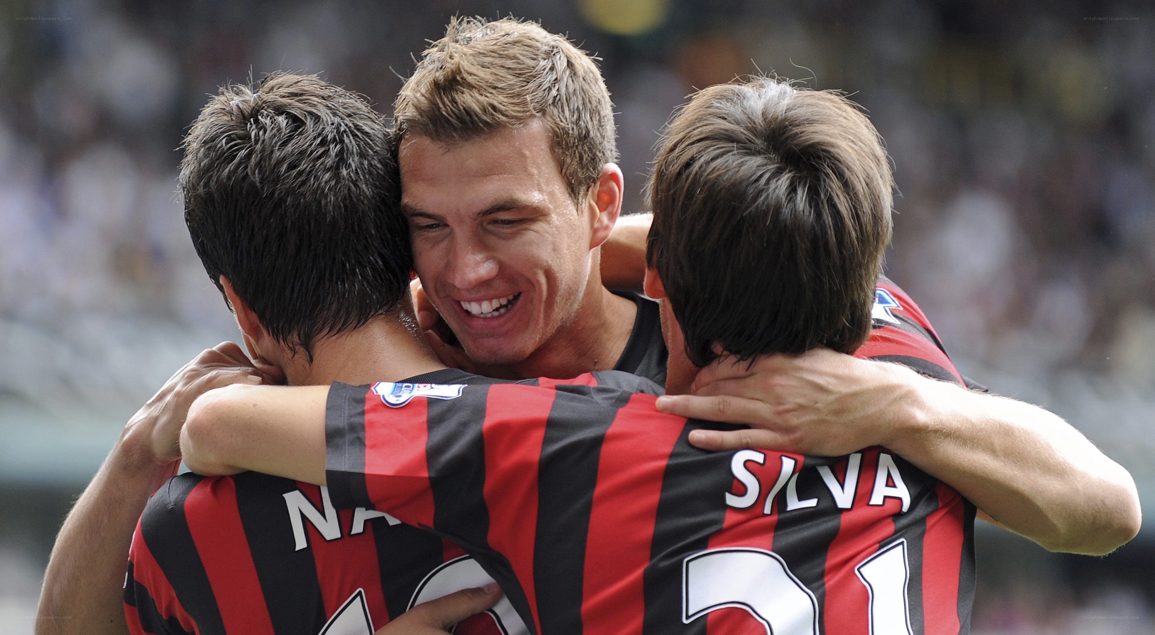 soccer players celebrating