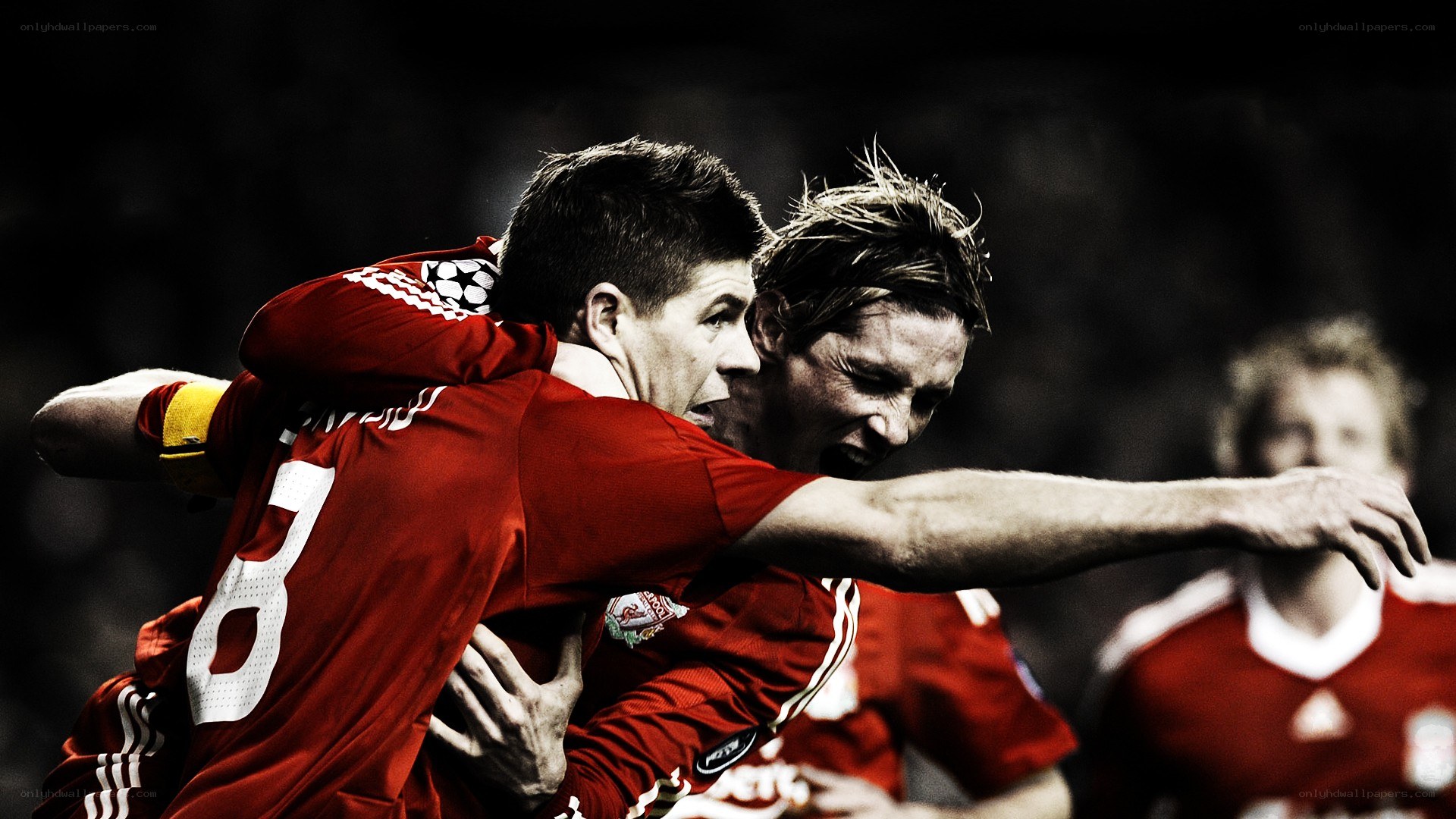 soccer players celebrating
