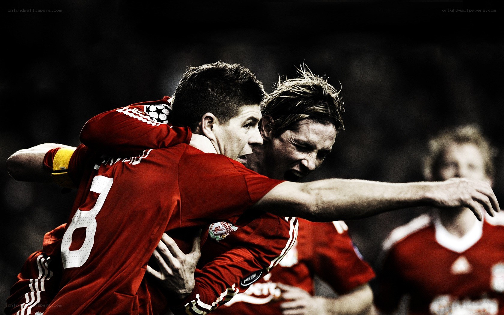 soccer players celebrating