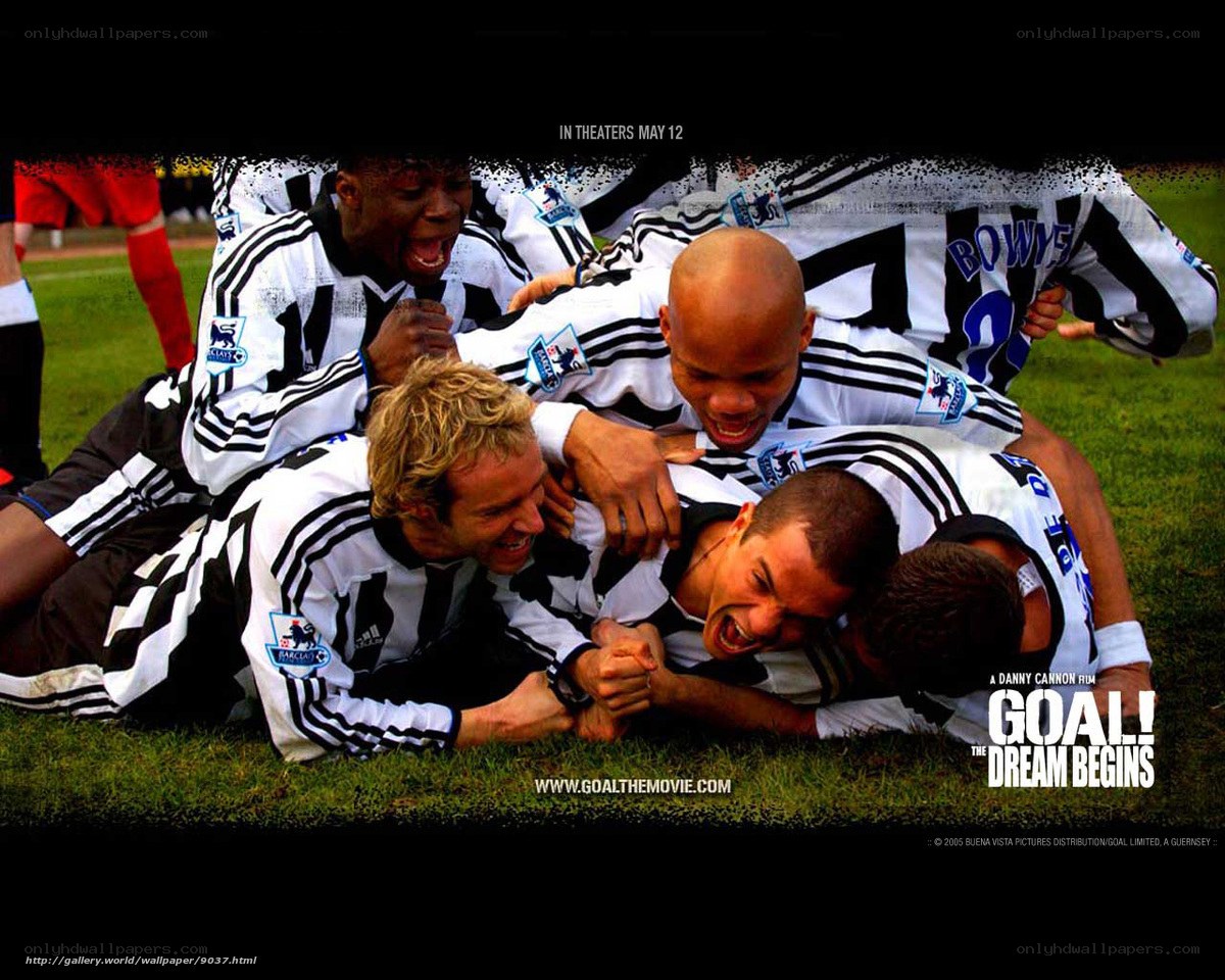 soccer players celebrating goal