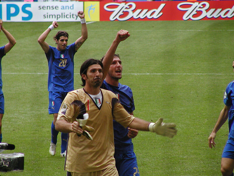 Soccer Players Celebrating — Green