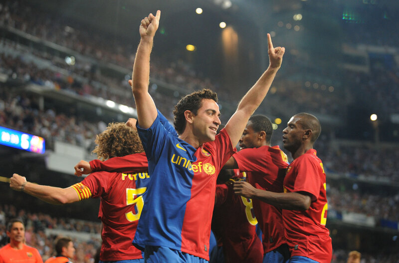 Soccer Players Celebrating — Red, Celebratory, Night, Photograph, Stadium, Crowd, Jerseys