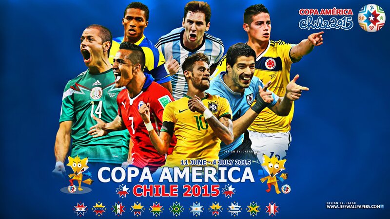 Soccer Players Collage — Blue, Energetic