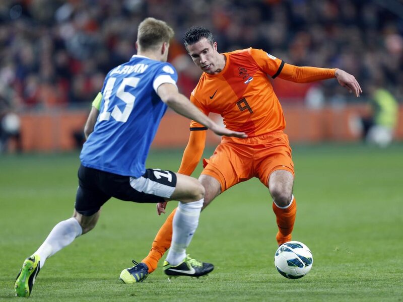 Soccer Players Competing