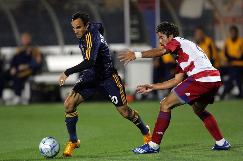 Soccer players in action