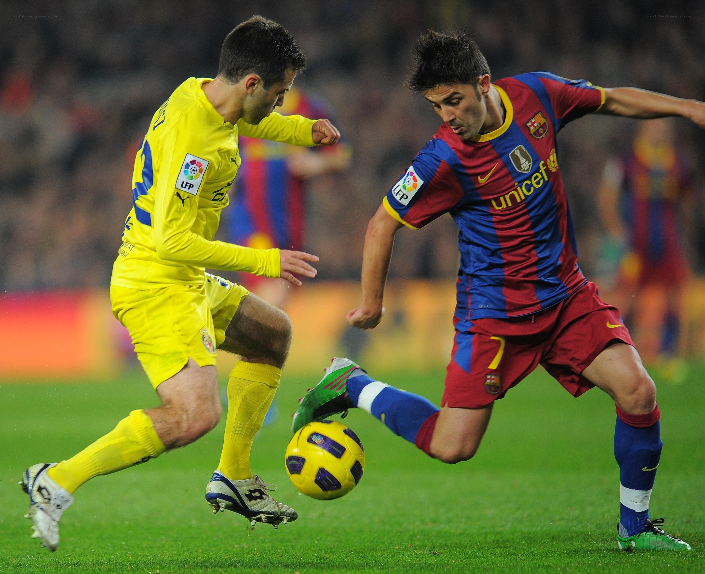 Soccer players in action