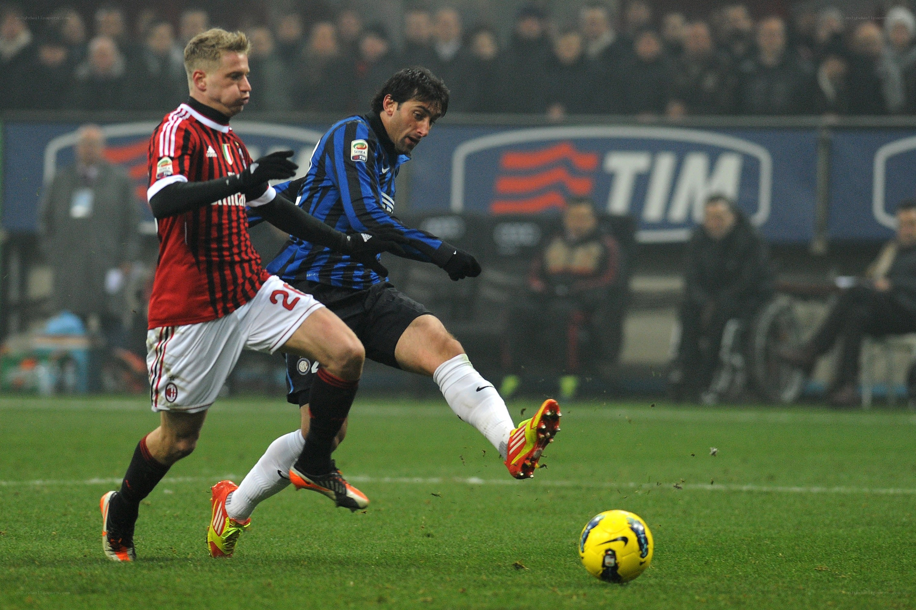 Soccer players in action