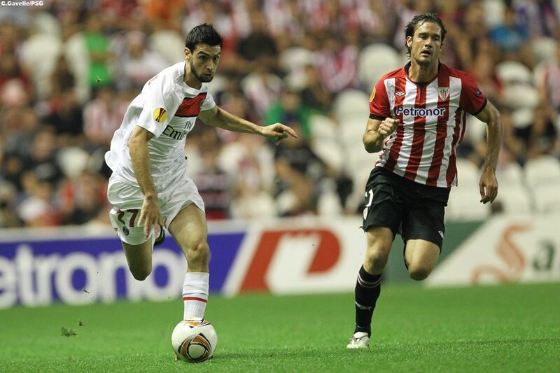 Soccer players in action
