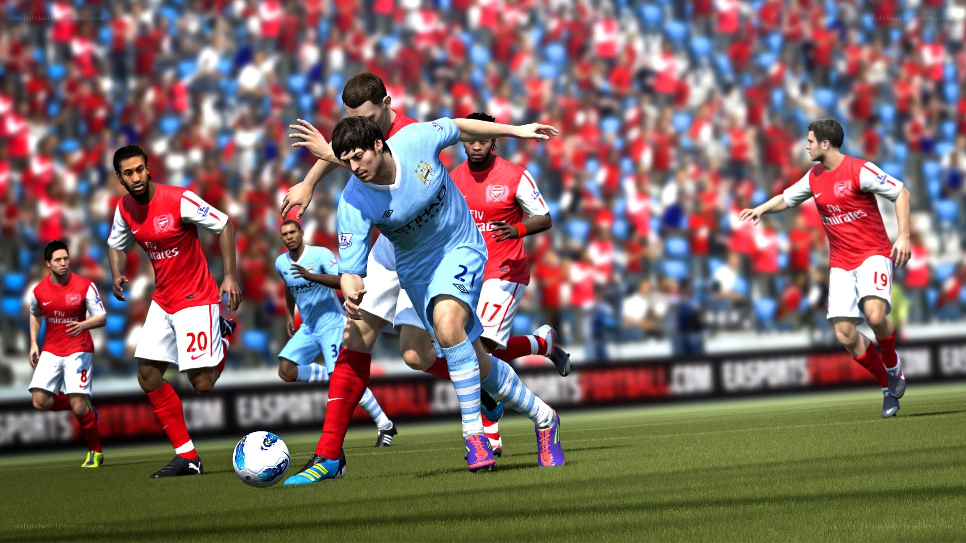 soccer players in action