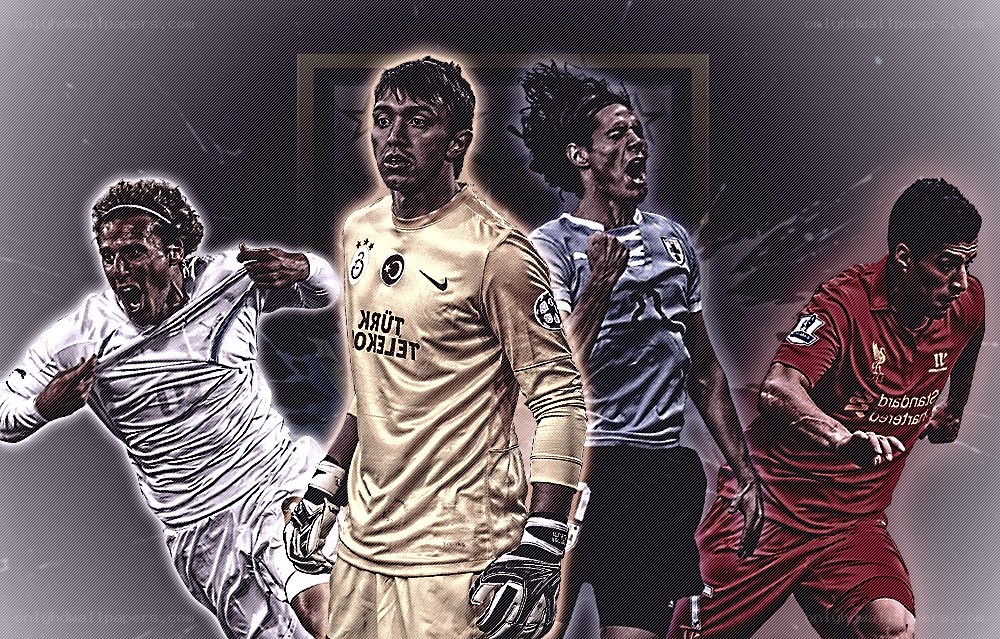 soccer players in action