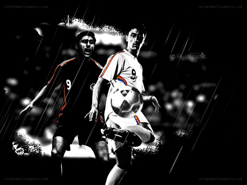Soccer players in action