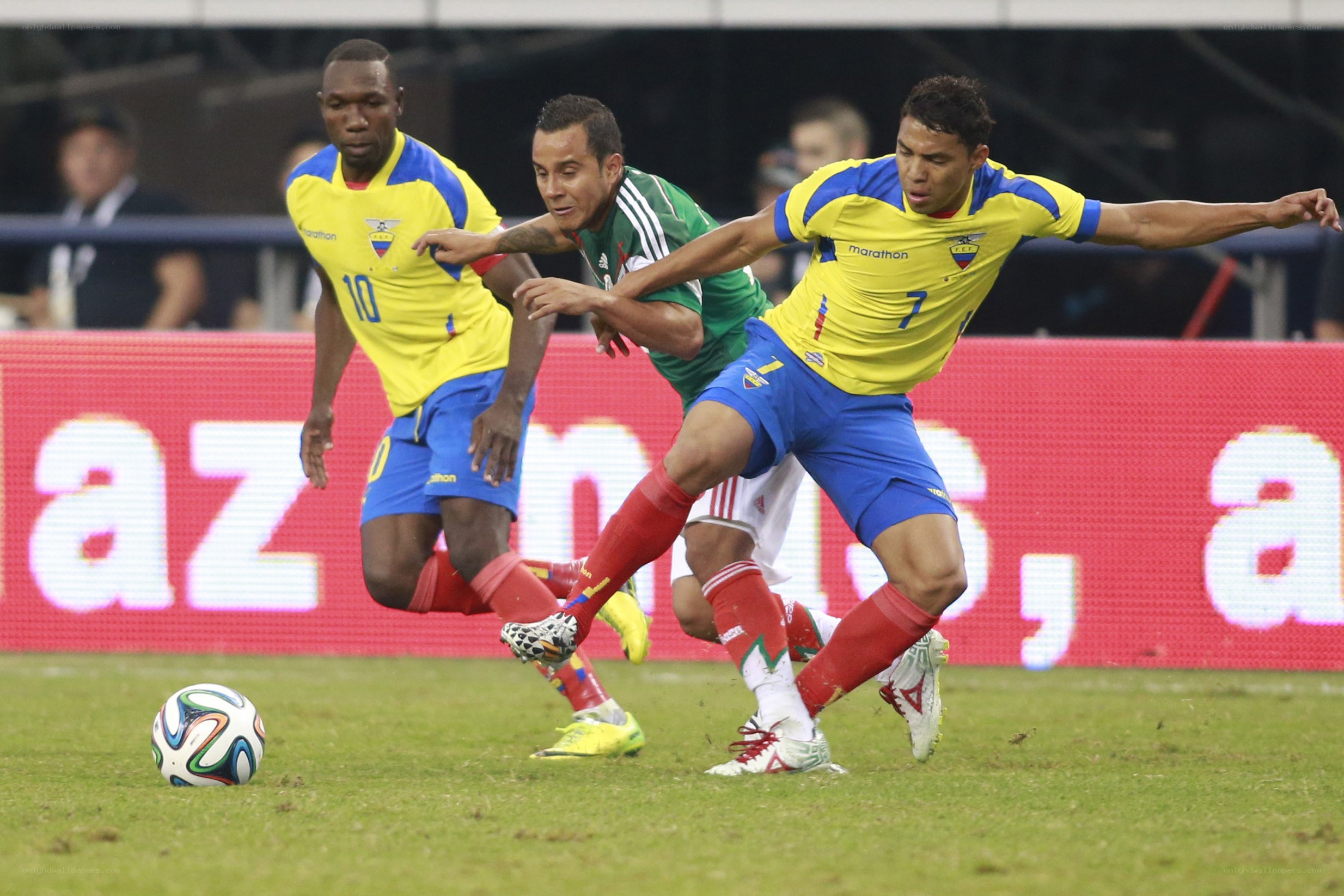 Soccer players in action