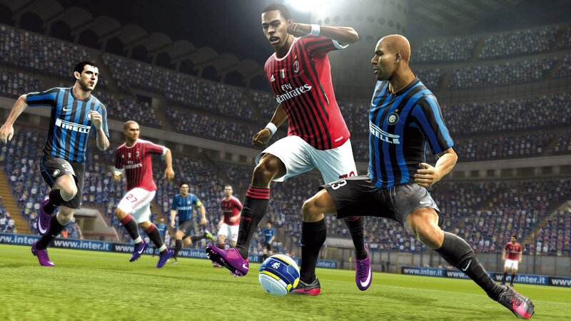 Soccer Players in Action — Green, Dynamic, Night, Digital Art, Stadium