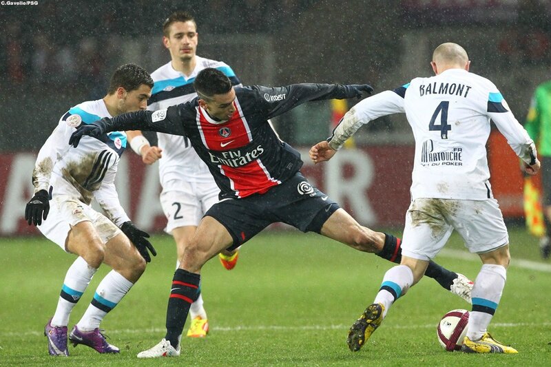 Soccer Players in Action — Green, Intense, Photograph, Ball