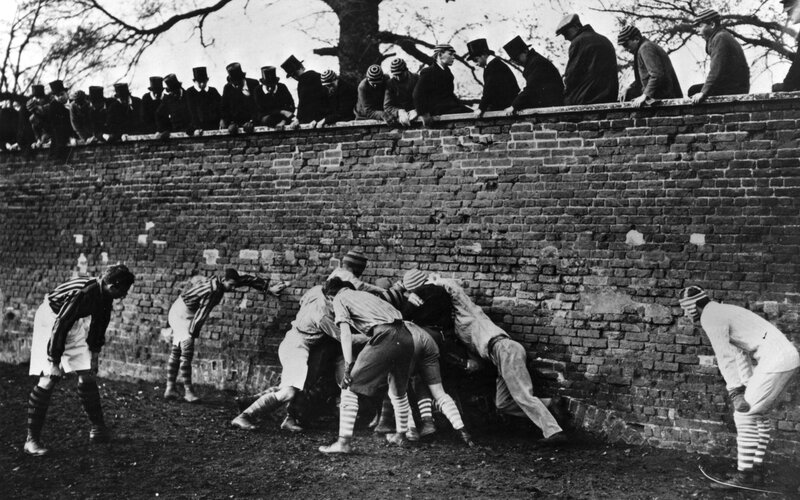 Soccer Players in Scrum