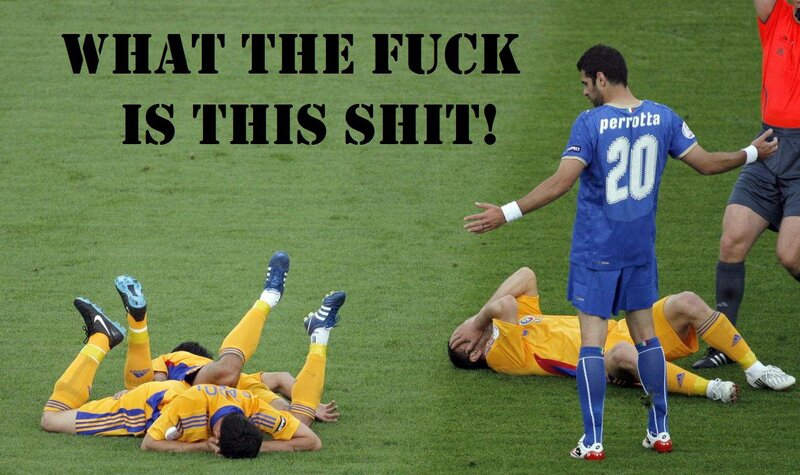 soccer players in shock