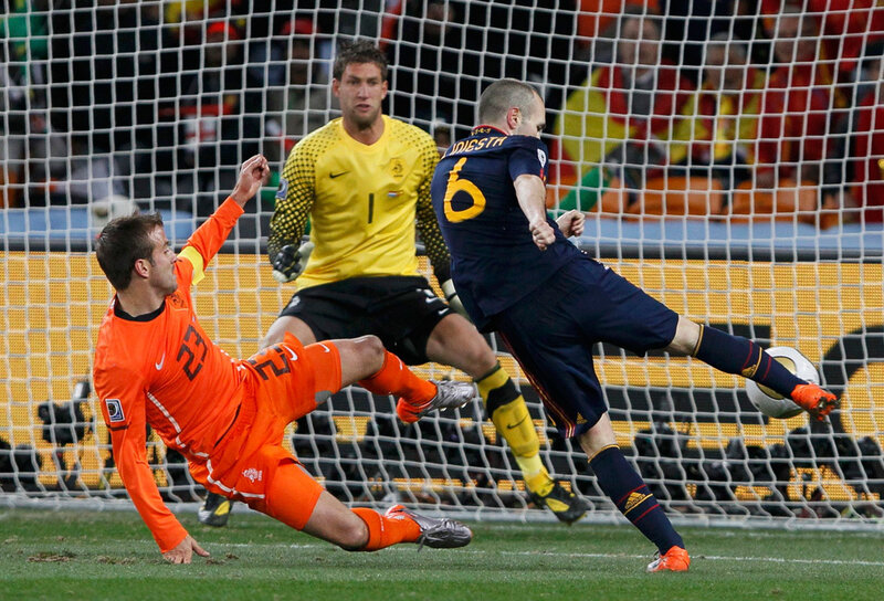 Soccer Players Near Goal