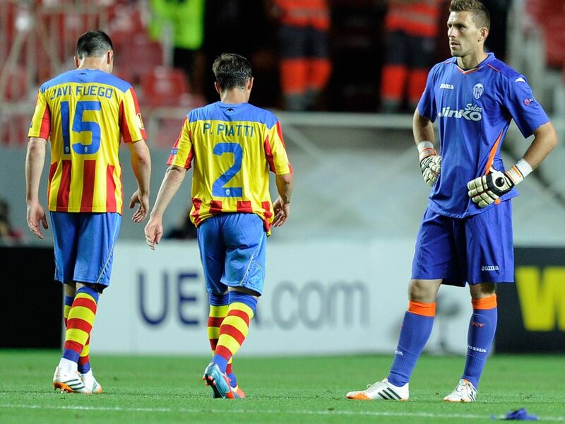 Soccer Players on Field — Blue, Somber