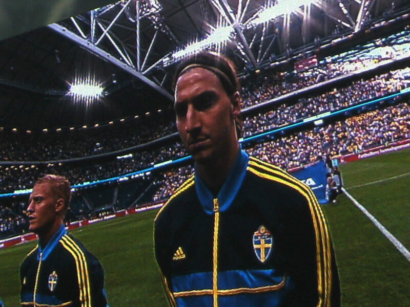 Soccer Players on Field — Blue