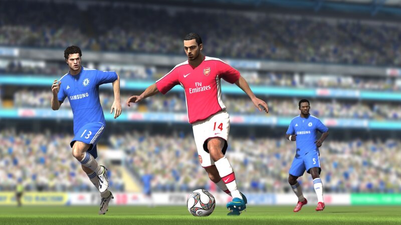 Soccer Players on Field — Green, Competitive, Afternoon, 3d Render, Stadium